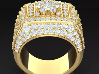 Luxury Men Rings Designs 6MR062 3D print model