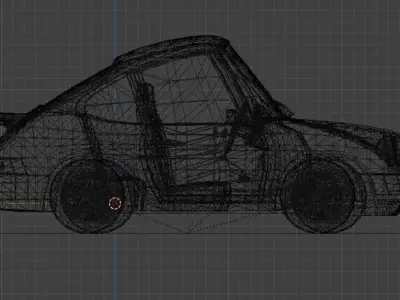 Stylized Cartoon Sports Car  Low Poly 3D Model 3D model