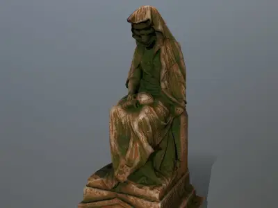 statue Low-poly 3D model get