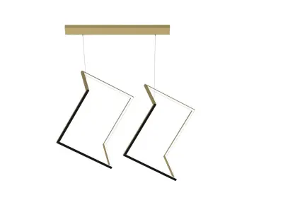 Contemporary Hanging Ceiling Lamp 009 3D model