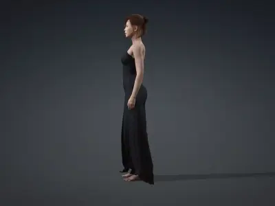 Beautiful Female Character 3D Model 3D model