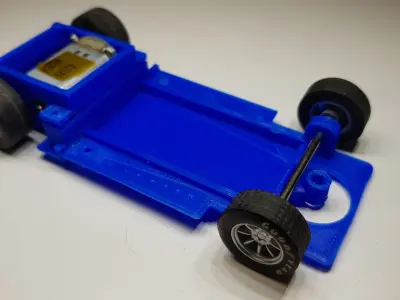 Hoonicorn slot car chassis 3D print model