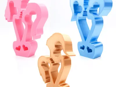 Valentines Day Statue Collection 3D print model