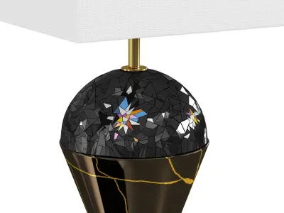 Serena Luxury Mosaic Magia Table Lamp 3D model