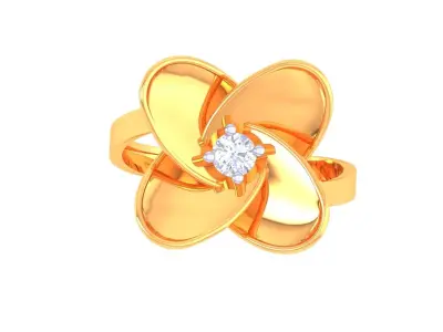 flower ring Free 3D print model shop