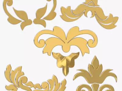 Carved Decor 3D model 12