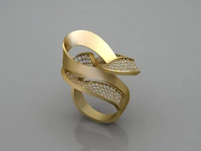 Meander Ring 3D print model