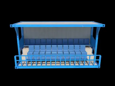 Container Grandstand 3D model