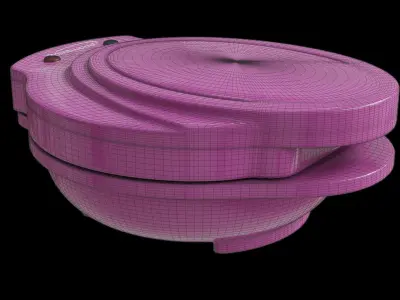 Pink Mini Donut Maker 3D model