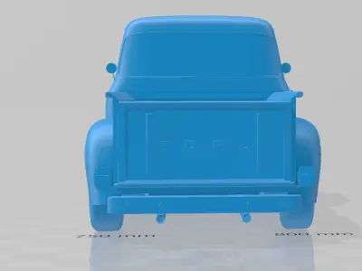 1956 F100 Pickup Truck  - Solid Body 3D Model 3D print model