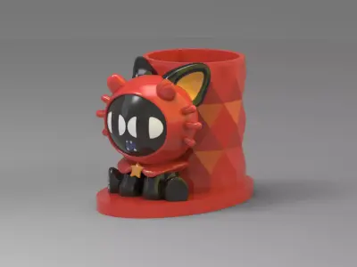 Luo Xiaohei-Cancer - Pen Holder 3D print model