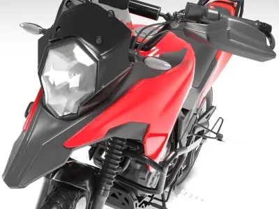 Moto 01 Low-poly 3D model
