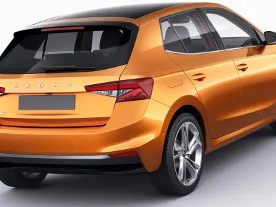 Skoda Fabia 2022 3D model