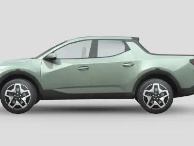Hyundai Santa Cruz Low-poly 3D model