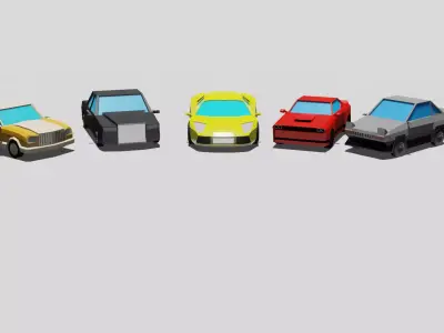 Low poly cars lamborghini Low-poly 3D model