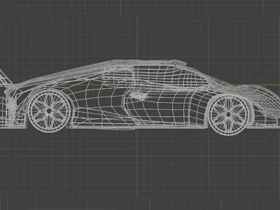 Endo Ombii -  Car inspired by Lamborghini Essenza SCV12 3D model