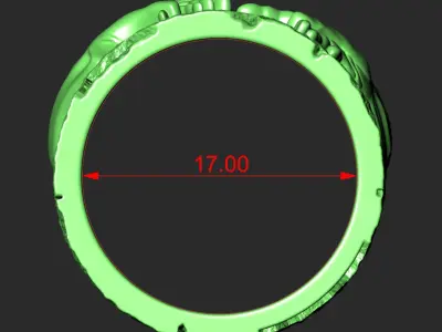 SET OF 13 SIZES  WEDDING RINGS THE CREATION OF ADAM 3D print model