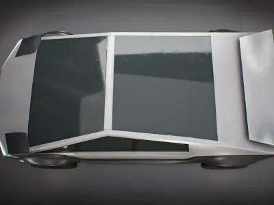 Tesla Cybertruck Sport Car Low-poly 3D model