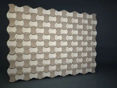 03 3DECOR PATTERN WALL Low-poly 3D model