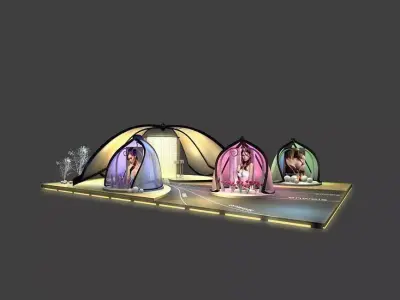 Exhibition - Area -10X15-3DMAX2010-03 3D model