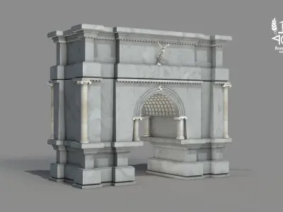 Roman Island Portal 3D model
