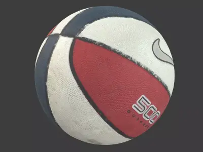 Basketball Nike 500 Outdoor Low-poly 3D model