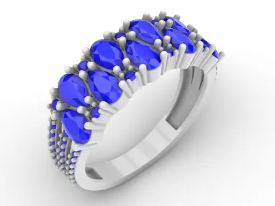 Jewelry Diamond Ring Model RG104 Free 3D print model