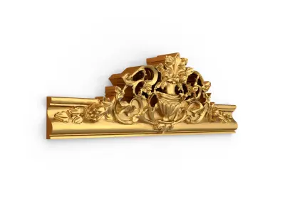 Classic decor ornament carved 06 3D model