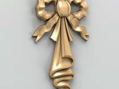 Carved decor central 016 3D model