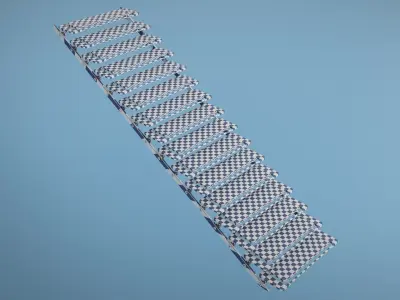 Sci-fi stairs 3D model