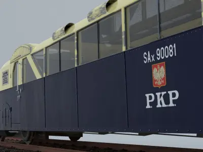 Luxtorpeda Austro-Daimler-Puch vintage bullet train 3D model