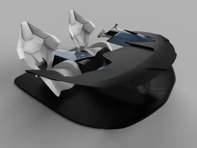 Automotive interior concept 3D model