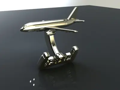 Cufflinks Sukhoi Superjet 100LR 3D print model