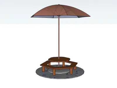 Modern Gazebo Free low-poly 3D model