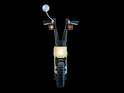 Honda Motocompo - Motorcycle Vehicle 3D model 3D model