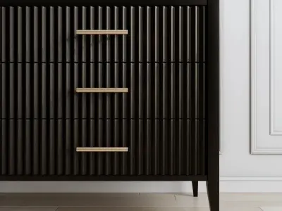 Dresser with decor 3D model