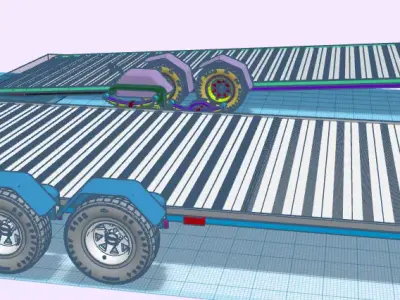 Low Profile Trailer 3D print model