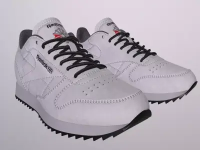 REEBOK CLASSIC SUEDE SHOES PBR Low-poly 3D model