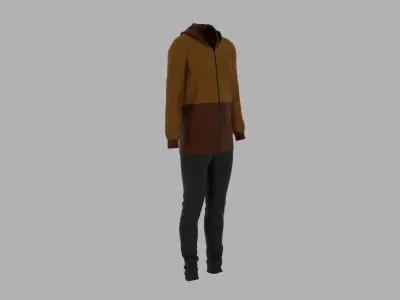 Sport Suit Low-poly 3D model 44