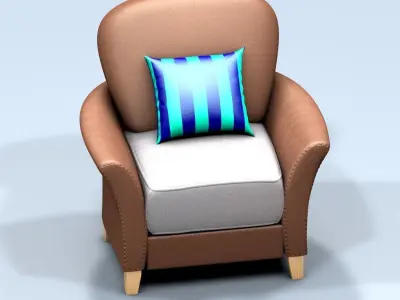 Armchair Cartoon Free 3D model