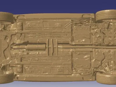 DS 9 E-TENSE 4x4 360 RIVOLI-Exterior-3d scan model 3D model