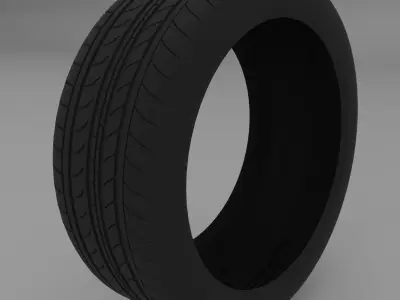 Car tyre 3D model