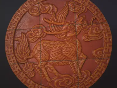 Chinese Emblem 3D model