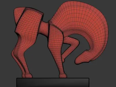 Sculpture Trotter P 3D print model