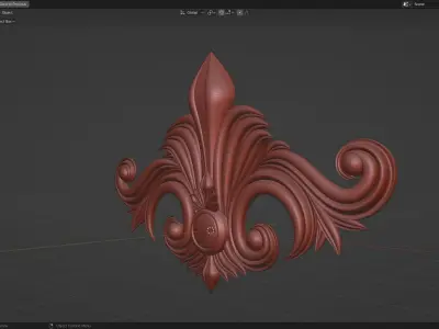 FLOWER ORNAMENT 3D PRINT 3D model