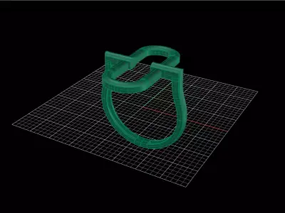 Minimal Abstract Ring 61 3D print model