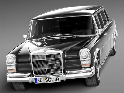 Mercedes-Benz 600 w100 Pullman 1963-1981 3D model