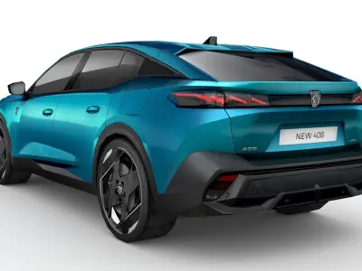 Peugeot 408 2023 Low-poly 3D model