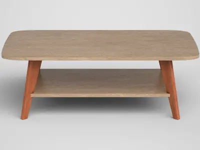 Alfanso Coffee Table engineered wood Low-poly 3D model