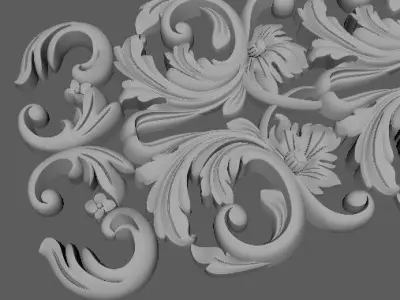dekor ornament 3D model shop